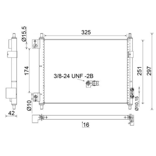 MAHLE Kondensator, Klimaanlage BEHR AC 856 000S