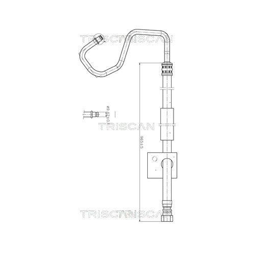 TRISCAN Hydraulikschlauch, Lenkung 8516 16012