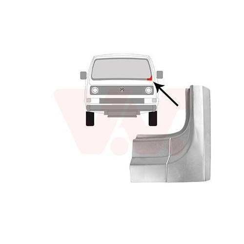 VAN WEZEL Frontscheibenrahmen 5870151