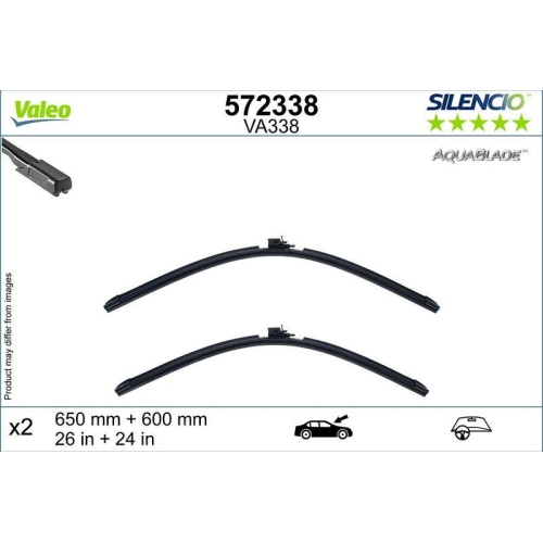 VALEO Wischblatt SILENCIO AQUABLADE SET 572338