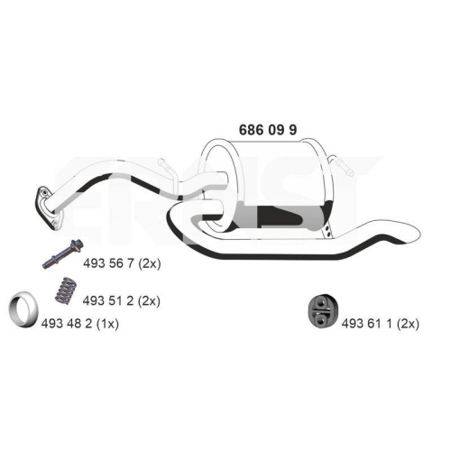 ERNST Endschalldämpfer 686099