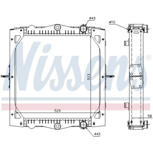 NISSENS K&uuml;hler, Motork&uuml;hlung ** FIRST FIT ** 61445A