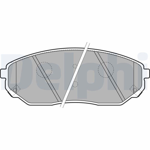 DELPHI Bremsbelagsatz, Scheibenbremse LP1849