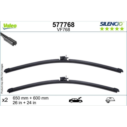VALEO Wischblatt SILENCIO FLAT BLADE SET 577768