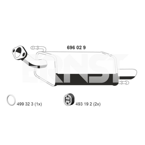 ERNST Endschalld&auml;mpfer 696029