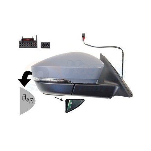 VAN WEZEL Au&szlig;enspiegel * HAGUS * 7643828