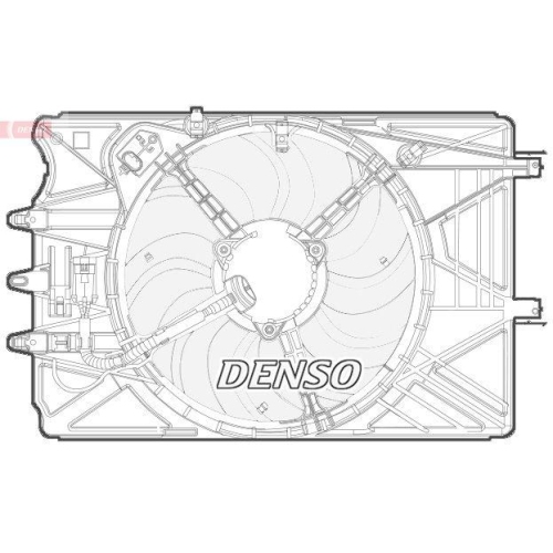 DENSO L&uuml;fter, Motork&uuml;hlung DER09070