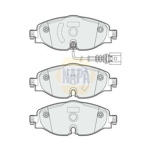 NAPA Bremsbelagsatz, Scheibenbremse NAPA NBP1437