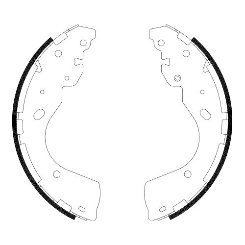 HELLA Bremsbackensatz 8DB 355 022-241