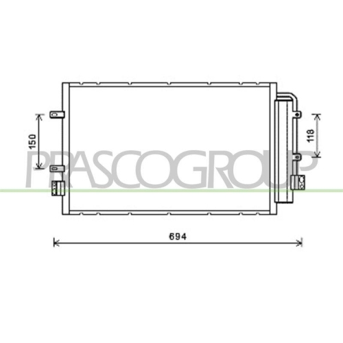 PRASCO Kondensator, Klimaanlage PrascoSelection FT929C001