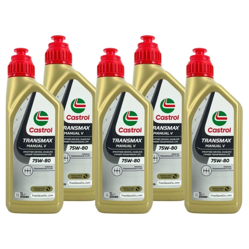 Castrol Transmax Manual V 75W-80 Getriebe&ouml;l API GL-4+ VW Audi 5 Liter