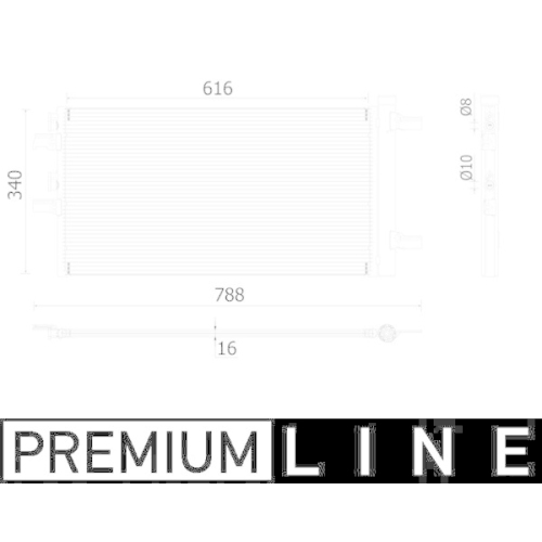 MAHLE Kondensator, Klimaanlage BEHR *** PREMIUM LINE *** AC 895 000P