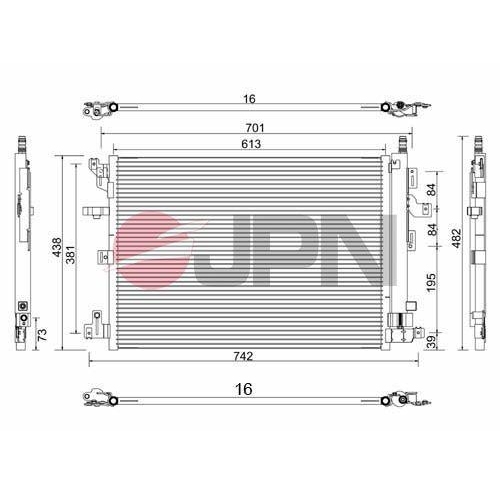 JPN Kondensator, Klimaanlage 60C9148-JPN