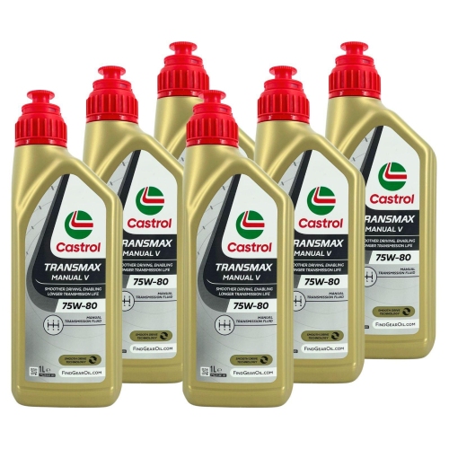 Castrol Transmax Manual V 75W-80 Getriebe&ouml;l API GL-4+ VW Audi 6 Liter