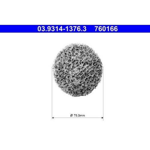 ATE Reinigungsscheibe, Reinigungsset (Radnabe) 03.9314-1376.3