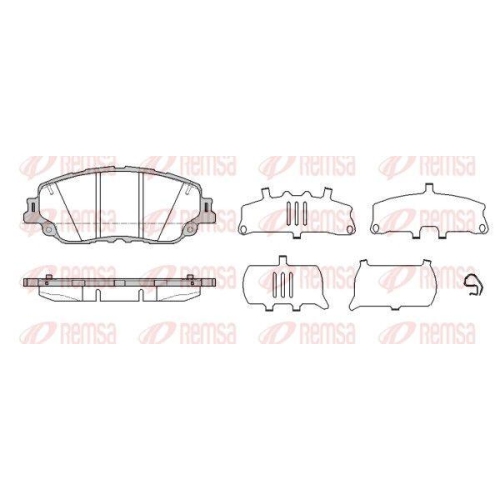 REMSA Bremsbelagsatz, Scheibenbremse 1787.10