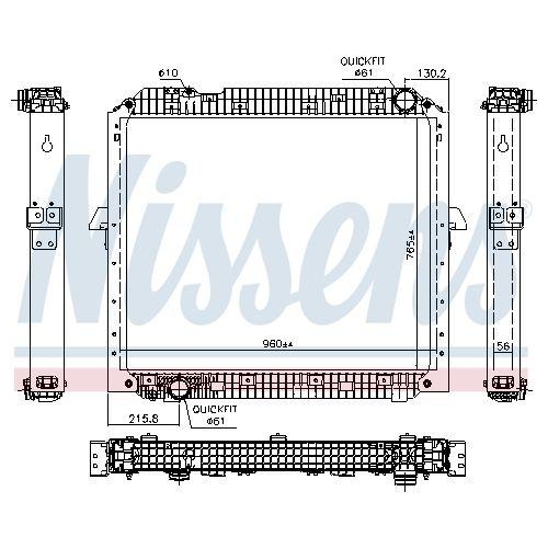 NISSENS Kühler, Motorkühlung 67178