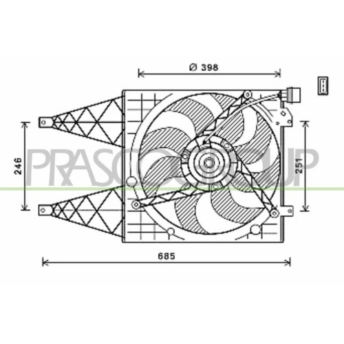 PRASCO L&uuml;fter, Motork&uuml;hlung PrascoSelection ST033F003