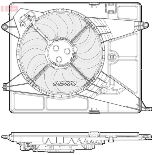 DENSO L&uuml;fter, Motork&uuml;hlung DER15005