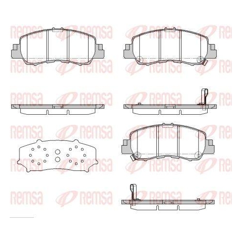 REMSA Bremsbelagsatz, Scheibenbremse 1881.02