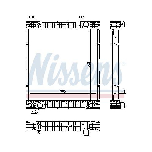 NISSENS Kühler, Motorkühlung 67184