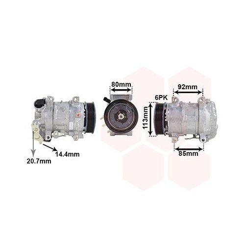 VAN WEZEL Kompressor, Klimaanlage 4001K706