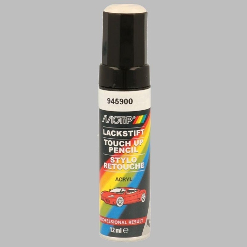 Lackstift Autolackreparatur Autofarbe Kompakt wei&szlig; gl&auml;nzend 12 ml MOTIP 945900
