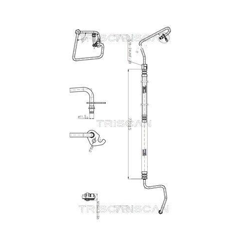 TRISCAN Hydraulikschlauch, Lenkung 8516 16030