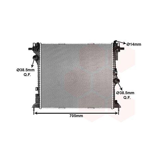 VAN WEZEL K&uuml;hler, Motork&uuml;hlung 01012702