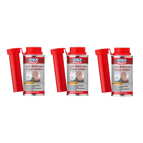 3x Liqui Moly Anti-Bakterien Diesel Additiv 125ml Dose Biozid - 21721