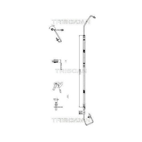 TRISCAN Hydraulikschlauch, Lenkung 8516 16027