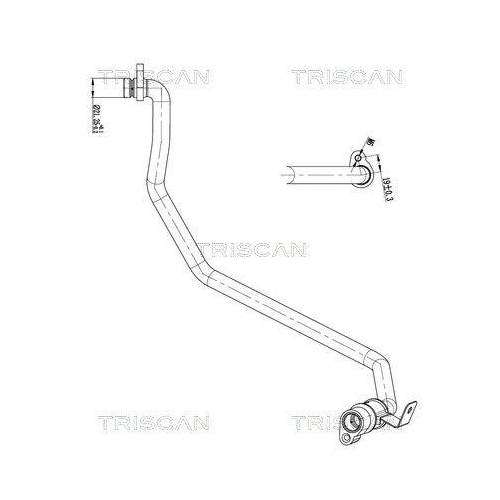 TRISCAN Hochdruck-/Niederdruckleitung, Klimaanlage 9010 25041