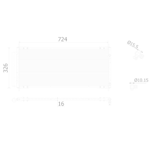 MAHLE Kondensator, Klimaanlage BEHR AC 904 000S