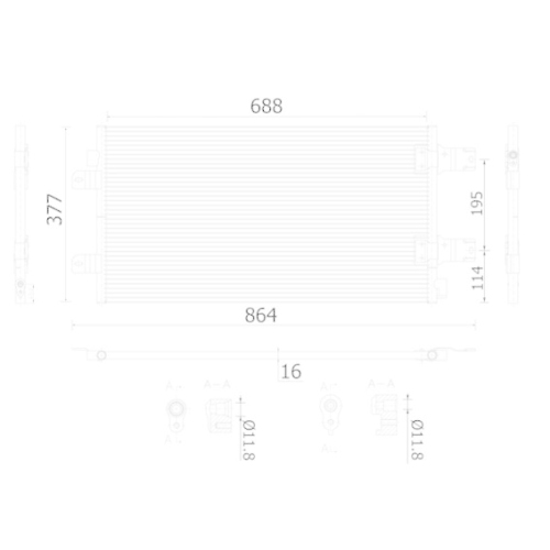 MAHLE Kondensator, Klimaanlage BEHR AC 906 000S