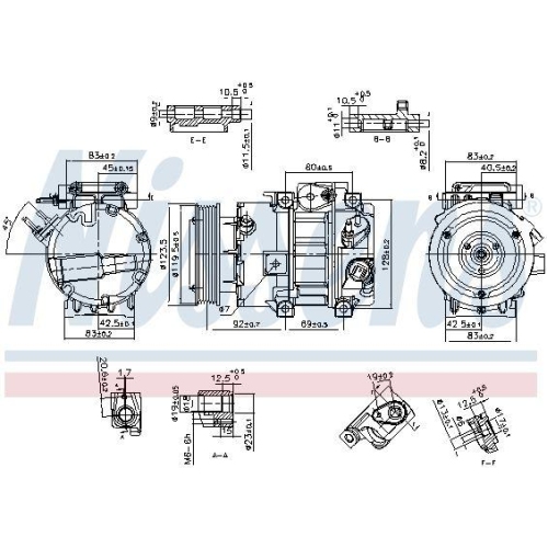NISSENS Kompressor, Klimaanlage ** FIRST FIT ** 890917