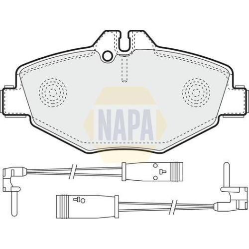 NAPA Bremsbelagsatz, Scheibenbremse NAPA NBP1003