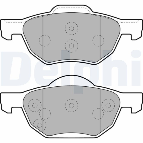 DELPHI Bremsbelagsatz, Scheibenbremse LP1862