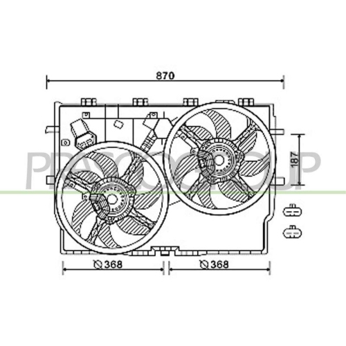 PRASCO L&uuml;fter, Motork&uuml;hlung PrascoSelection FT930F004