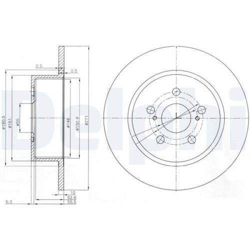 DELPHI Bremsscheibe BG3922