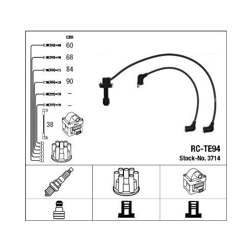 NGK Zündleitungssatz 3714