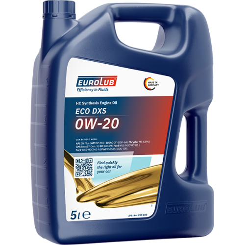 Motoröl Motorenöl EUROLUB 0W-20 5 Liter 5 L 255005