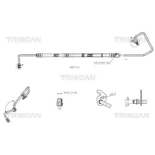 TRISCAN Hydraulikschlauch, Lenkung 8516 16010