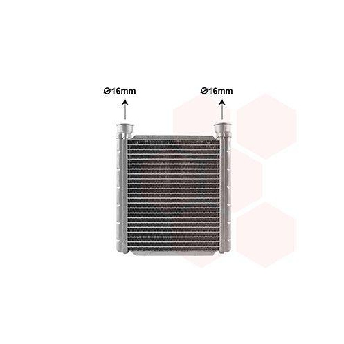 VAN WEZEL W&auml;rmetauscher, Innenraumheizung 03016702