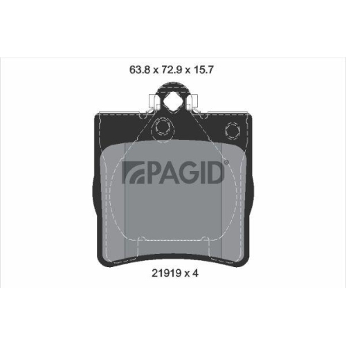 PAGID Bremsbelagsatz, Scheibenbremse T1153N