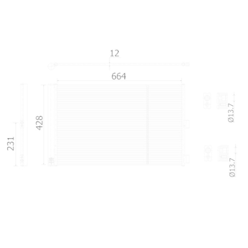 MAHLE Kondensator, Klimaanlage BEHR AC 911 000S