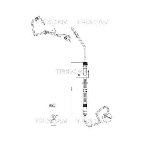 TRISCAN Hydraulikschlauch, Lenkung 8516 16015