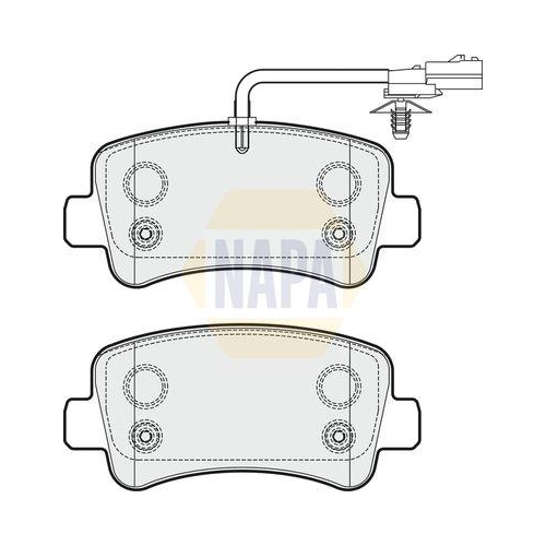 NAPA Bremsbelagsatz, Scheibenbremse NAPA NBP1012