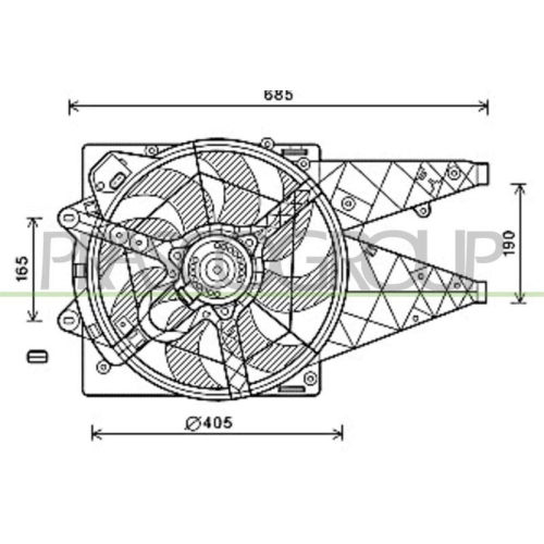PRASCO L&uuml;fter, Motork&uuml;hlung PrascoSelection FT930F008