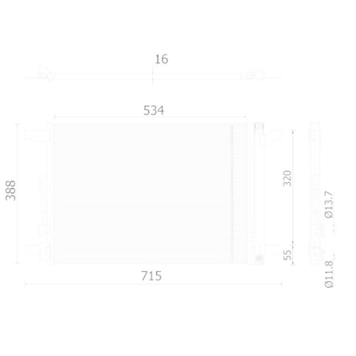 MAHLE Kondensator, Klimaanlage BEHR AC 915 000S