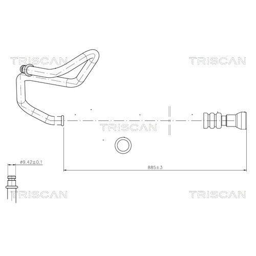 TRISCAN Hydraulikschlauch, Lenkung 8516 16024